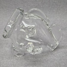 Clear Glass Fish 7 Inch Vase Unique Marine Life Decor Bowl Planter MCM