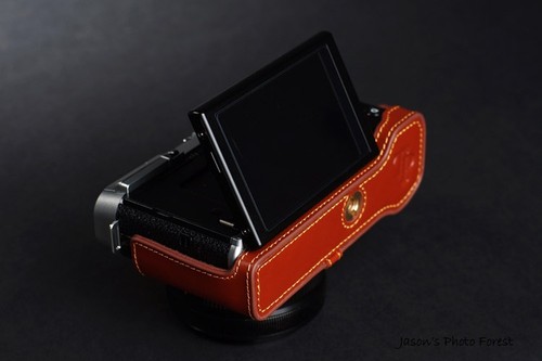 Funda Bolso Completo de Cuero Real Genuino para FUJIFILM X-M1 XM1 X-A1 X-A2 - Imagen 10 de 10