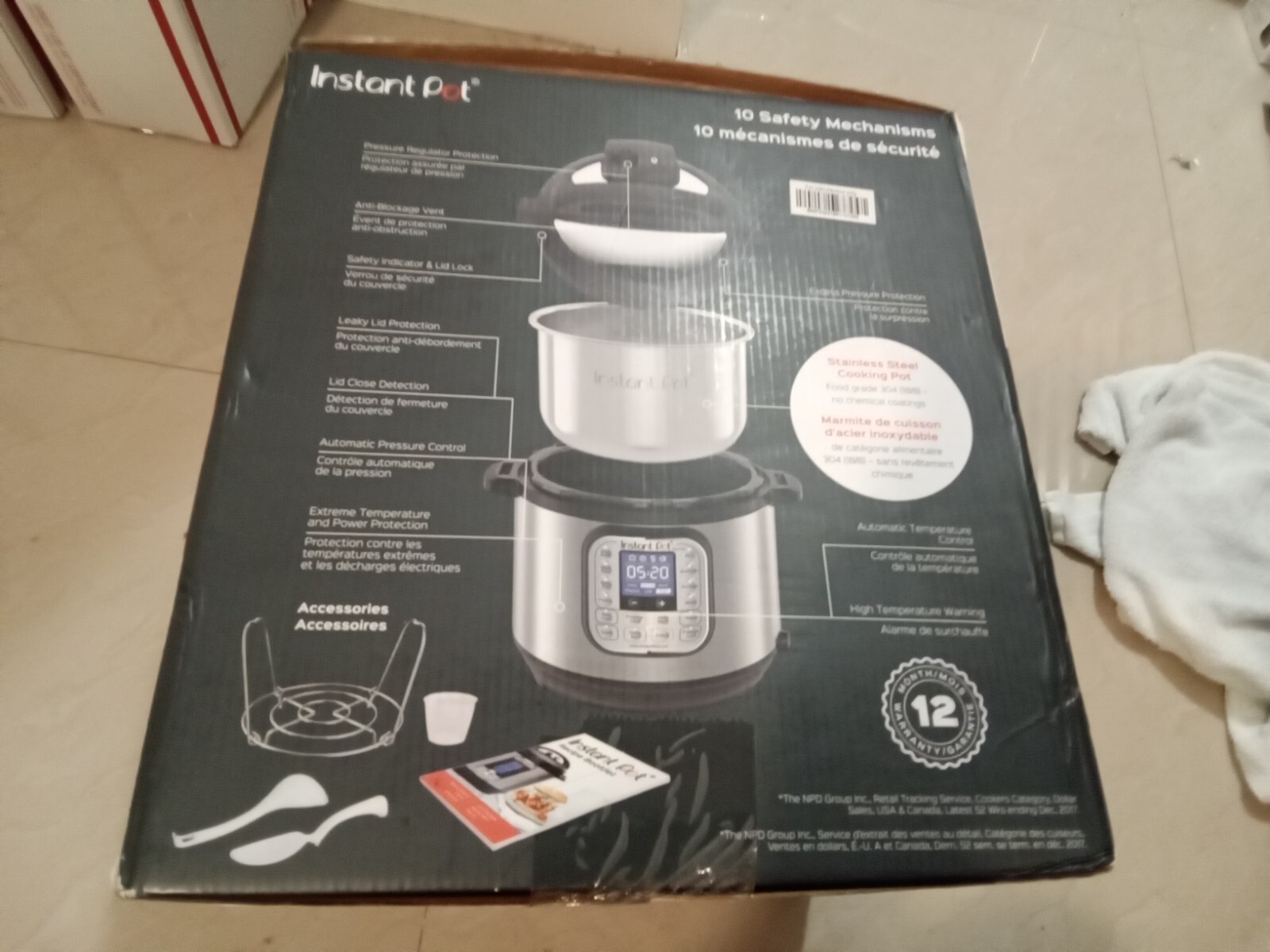 FL Instant Pot Nova Plus 6 Qt 9in1 MultiUse Pressure Cooker 14 Smart