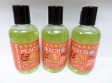 3 Peach  Honey Almond Shower Gel 3 Fl Oz ea NEW
