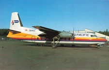 Postcard Airline AIR PACIFIC Fairchild F. 27F N108AS CC10.