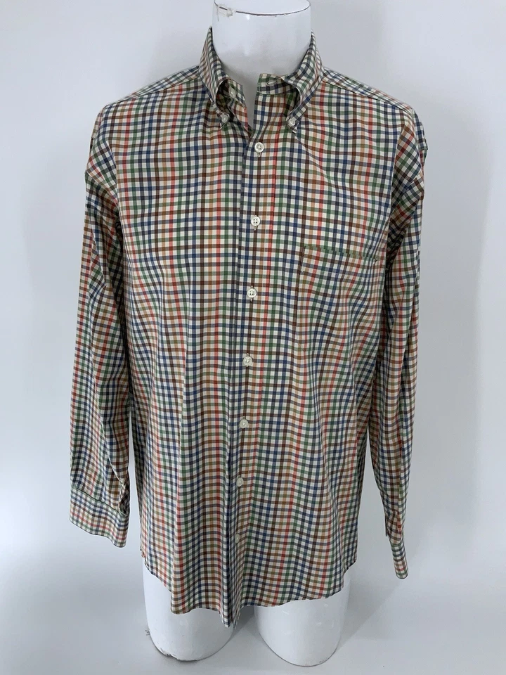 Camisa Abotonada Bills Khakis M Hombres Multicolor 100% Algodón Hecha en EE. UU. YGI W4-193 Foto 2 de 4