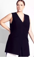 Evans - Refinity - Maya Waistcoat - Black - Size S/16 - Bnwt - Rrp £70.00