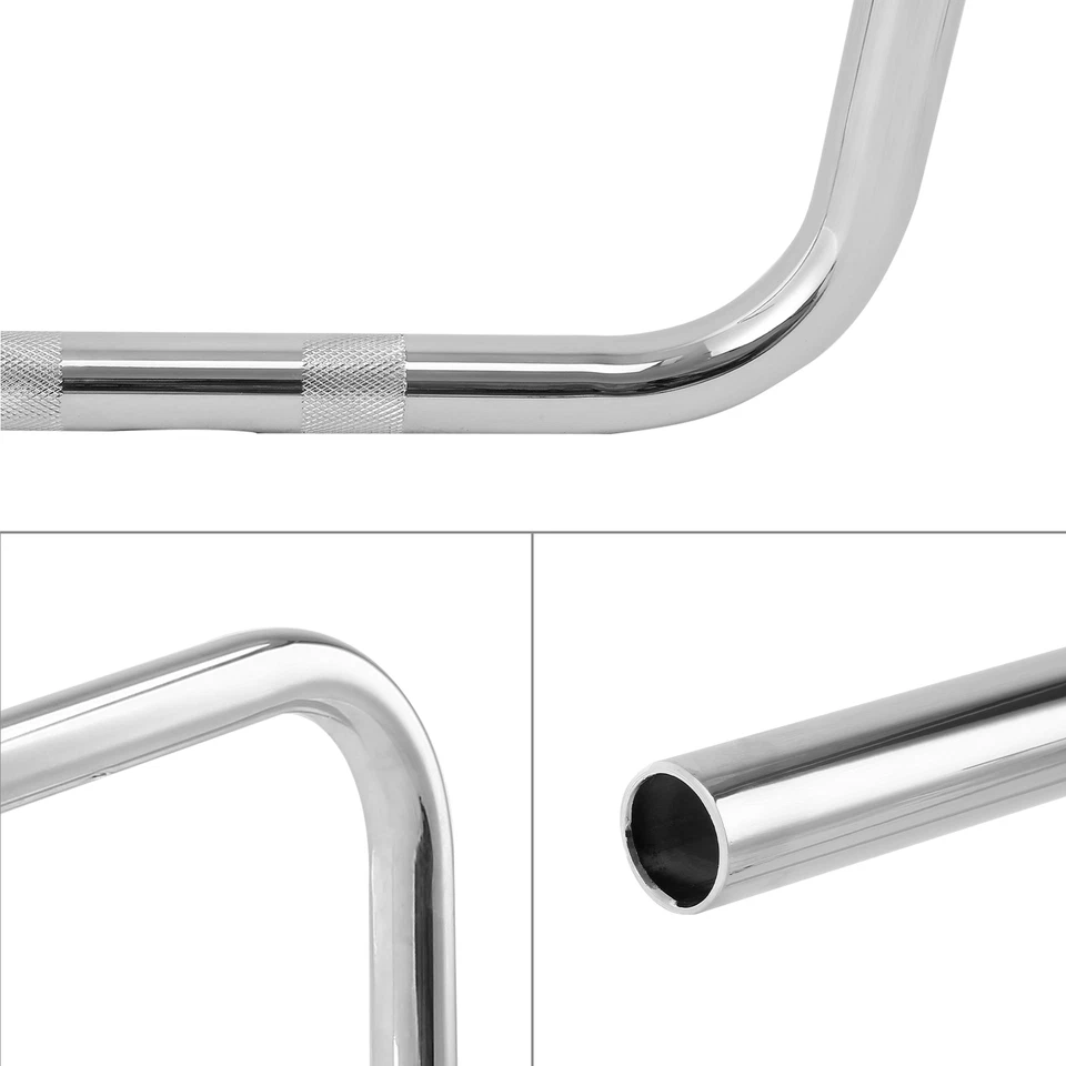 Barra de suspensión de 1" Ape 10~18” manillar de elevación moleteado y pretaladrado apto para Harley Foto 2 de 4