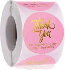 Thank You Stickers | Thank You Stickers for Small Business | 500 Self-Adhesiv...