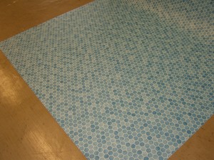 Pvc Bodenbelag Mosaik Fliese Weiss Silber Grau 200 Cm Breite Pro Qm 9 95