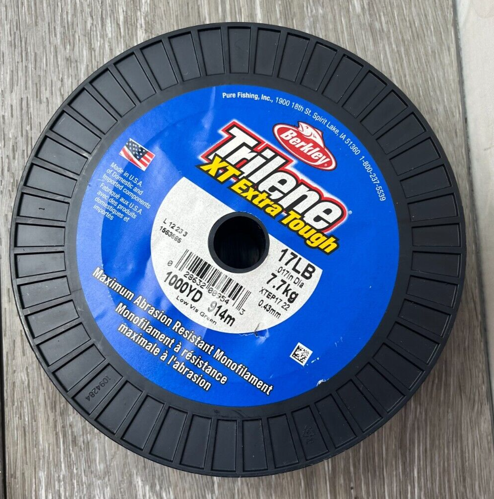 Berkley Trilene XT LowVis Green Monofilament Line 0.017