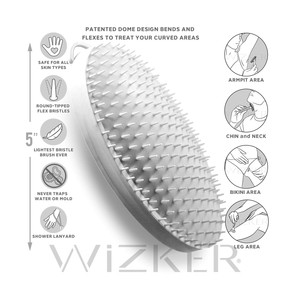 Original Ingrown Hair Brush Wizker Eliminates Razor Bumps Prevents