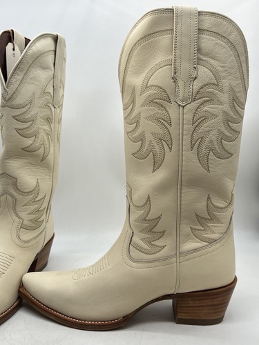 NEW Tecovas The Annie Boots Women Cowhide Left 10.5 B and right 9.5 B BONE 546 - 第 12/20 張圖片