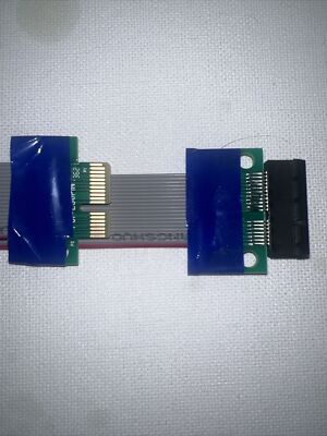 7 Inches. PCI-Express PCI-E 1X Riser Card Ribbon Extender Extension Flex Cable
