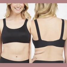 NWT Spanx Bra-llelujah Lightly Lined Tank Bralette 30037R Black Medium 6105