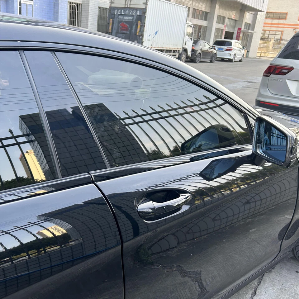 Matte/Glossy Black Chrome Delete Window Trims For Mercedes Benz CLS W218 2012-17 - Image 3 of 4