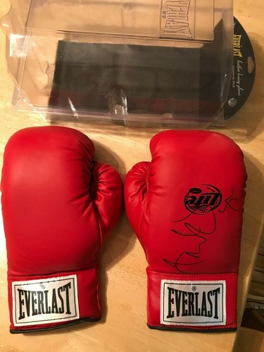 FERNANDO VARGAS Autógrafo Firmado a Mano Everlast Cuero Con Cordones Guante(s) de Boxeo - Imagen 8 de 11