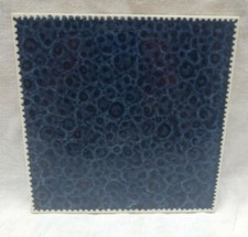 PIASTRELLA QUADRATA RICHARD GINORI VINTAGE 1968 ITALIA FONDO BLU 6" x 6" RIVESTIMENTO BLU