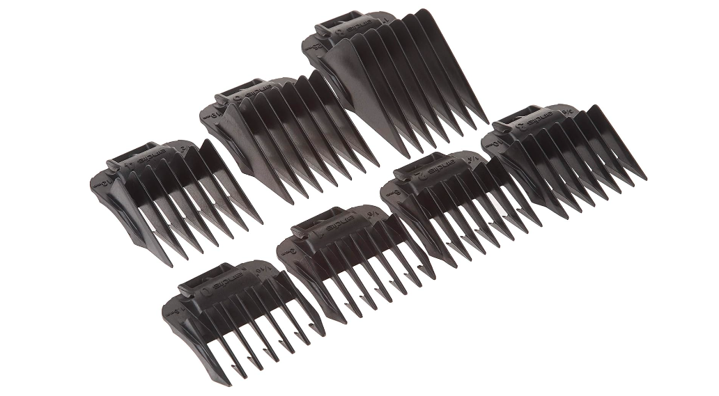 7-Piece Comb Set with Snap-On Attachments for Hair Trimmer Clipper Cuts-image