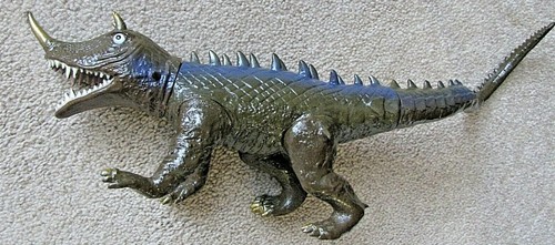 Vintage X PLUS DAIEI BARUGON Hard Plastic Vinyl 15" Long War of the Monsters - Picture 4 of 11