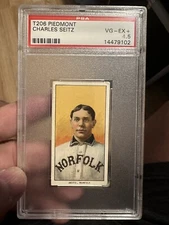 1909 T206 CHARLES SEITZ PIEDMONT 350 PSA 4.5 BASEBALL NORFOLK