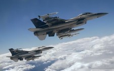 Aircraft general dynamics f16 fighting falcon jet Custom Gaming Mat Desk 6366