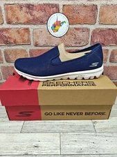 Skechers GO Walk Classic Basic Fun Women's Size 9.5 Slip On Shoes 124777/NVW NIB