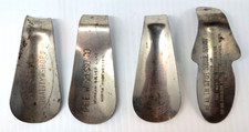 4 Vintage Metal Shoe Horns Great Advertising Piece