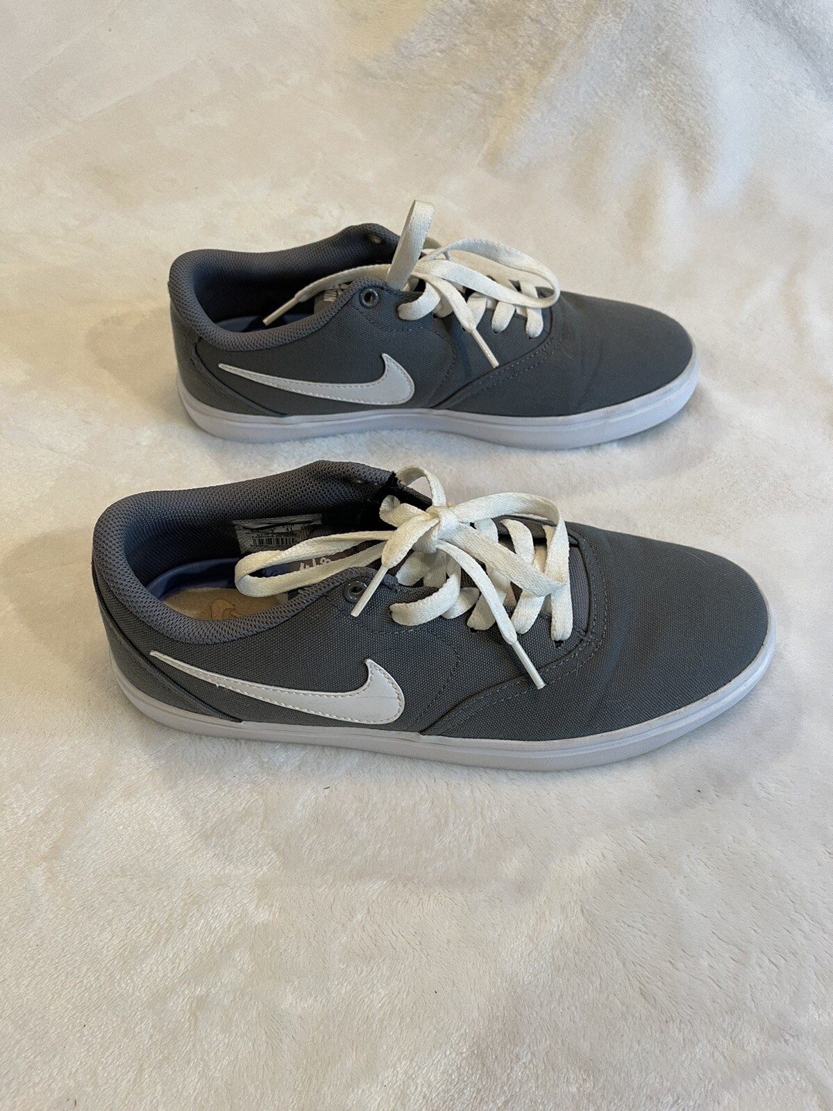 Size 9.5 - Nike SB Check Solar Canvas Cool Grey for sale online | eBay
