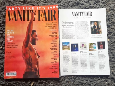 Vanity Fair Magazine September 2021 Sean Combs Britney Spears 1999 Celebration