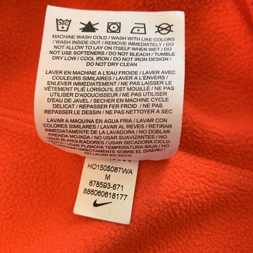 Nike Girls Therma-Fit Pullover Hooded Sweatshirt Orange Purple Size M - Picture 12 of 12
