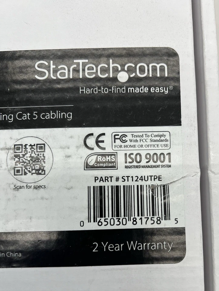 StarTech ST124UTPE 4Port Video Extender over Cat5 (UTPE Series) - Image 2 of 3