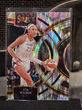 2024 Panini Select WNBA A'ja Wilson Silver Flash Prizm #158 Premier