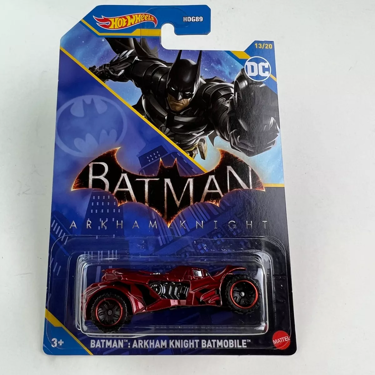 Hot Wheels 2023 DC Batman Arkham Knight Batmobile Red 13/20 1:64 Diecast  Car