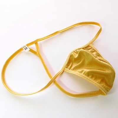 K799 Sexy Mens String Posing Thong Contoured Pouch Triangle back Shiny Striped