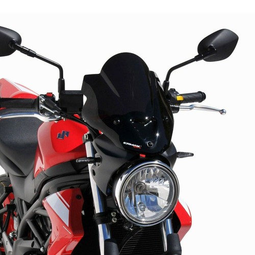 Ermax Sport Screen Windshield Deflector Black Opaque Suzuki SV 650 N 2016 - 2024 - Picture 4 of 6