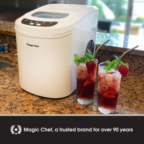 Magic Chef Portable Countertop Ice Maker Small Ice Maker for Kitchen or Home Bar - Picture 3 of 9