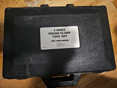 J 36652 KENT MOORE DRIVE AXLE CLAMP SWAGE TOOL COMPLETE SET IN