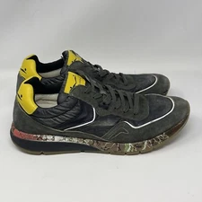 Voile Blanche Endavour Sneakers Mens 11.5 EU 45 Green Leather Camo Italian Made