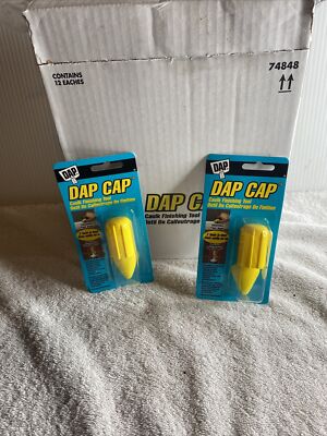 FULL CASE LOT OF 12 DAP CAP CAULK FINISHING TOOL 2 TOOLS IN ONE CAULKING NEW