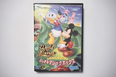 Sega Mega Drive World of Illusion boxed Japan MD games US seller