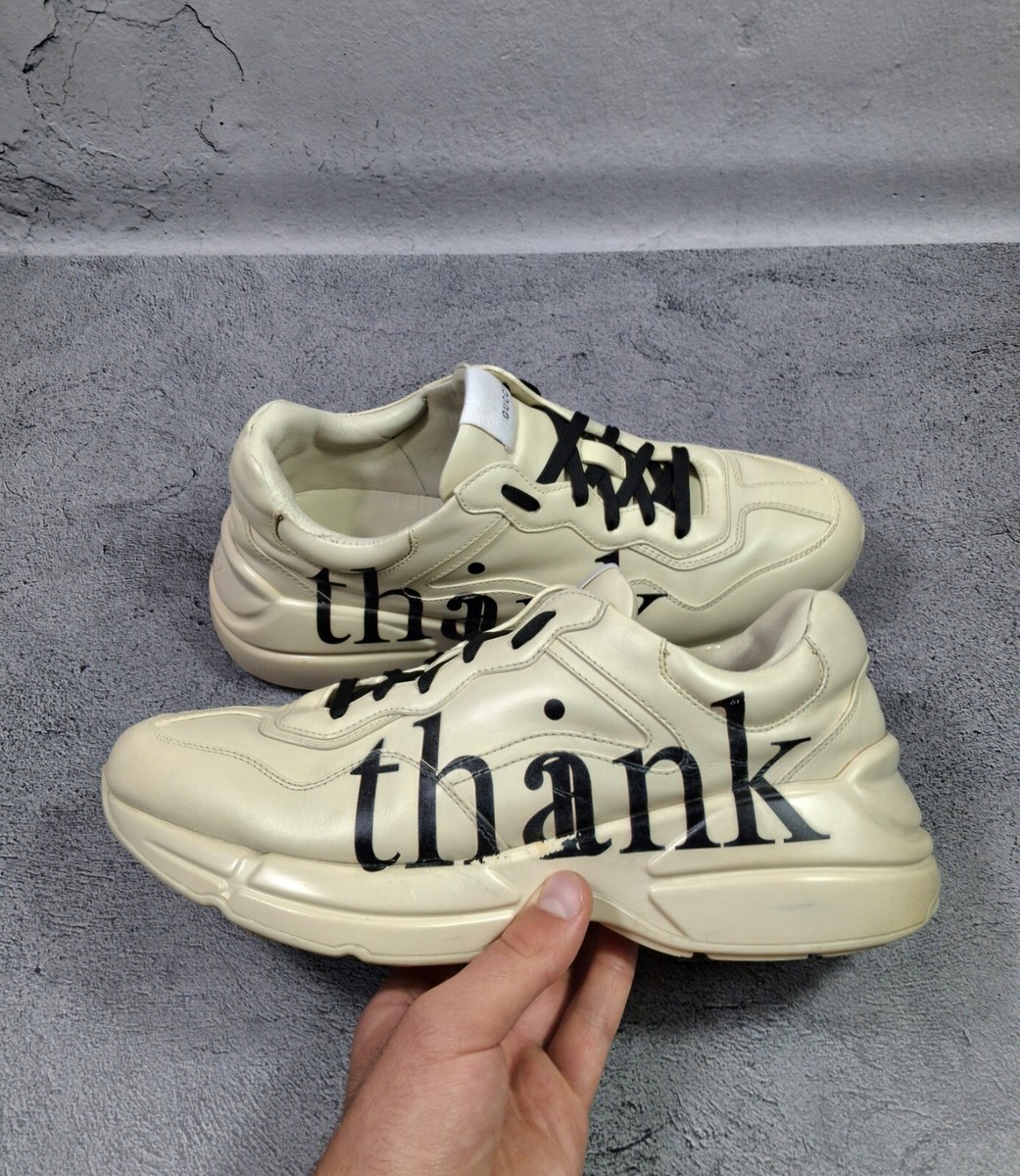 44EU/10US Leather Sneakers Gucci Rhyton Men display picture 2