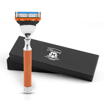 Smart Grip 5 Edge Rasierer für Männer, Vibrant Women s Razor, Body Face Razor, Orange