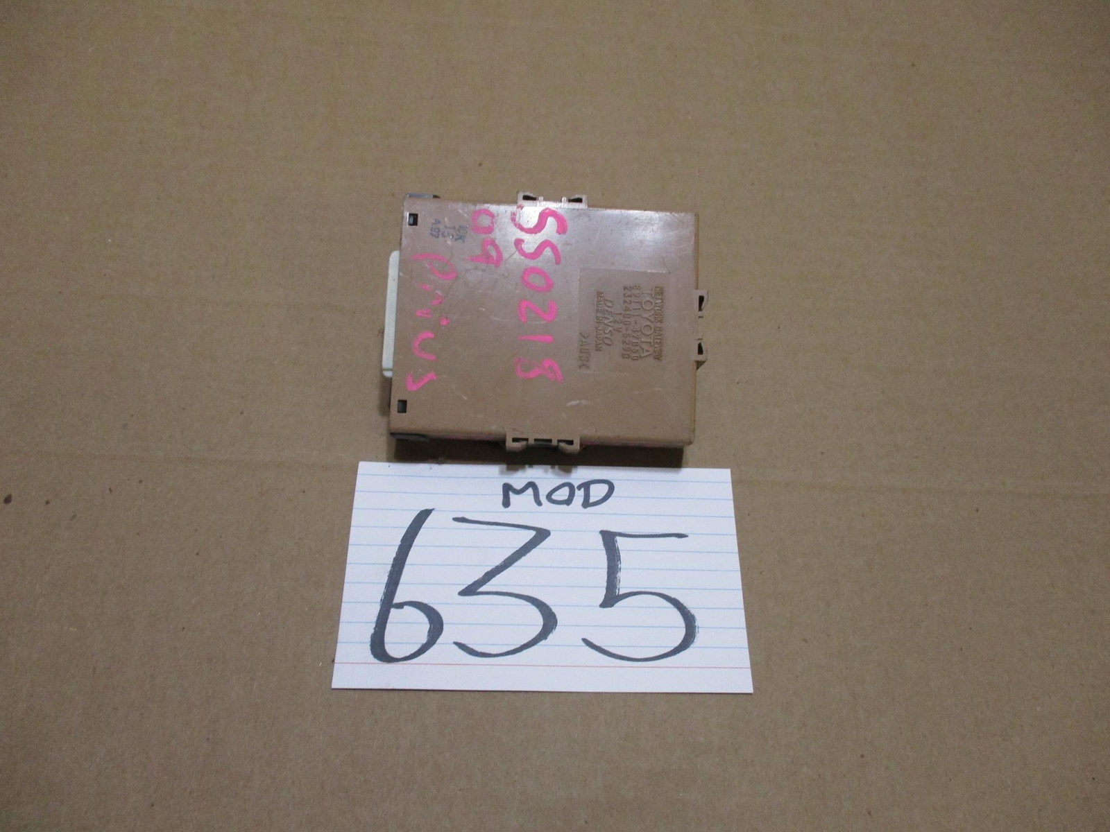 06 07 08 09 Toyota Prius Used Multiplex Network Module #635-MOD