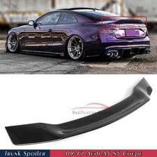 For 09-17 Audi A5 S5 B8 2DR Highkick Duckbill RT Style Gloss Black Trunk Spoiler