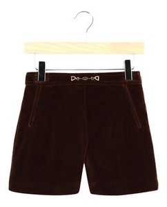 Gucci Unisex-Child Horsebit Velvet Shorts