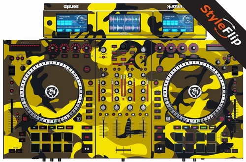 Numark NS-7 III Skin | Camo Yellow | Protective Decal | StyleFlip Skins