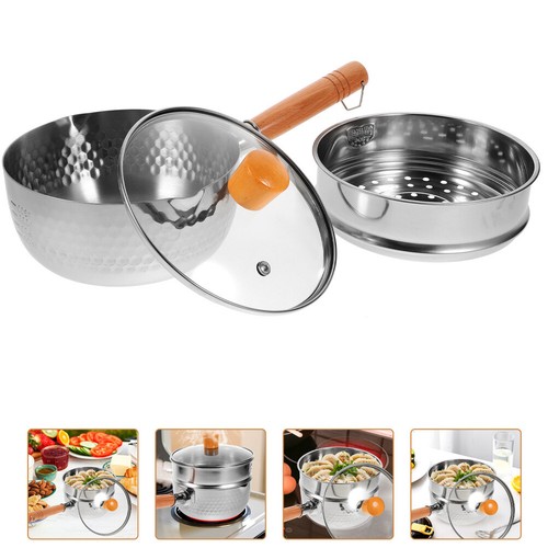 Suppe Pfanne Kleiner Emailtopf Container Dampfkochtopf Knödel - Bild 11 von 12
