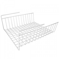 Under Shelf Wire Rack Basket Kitchen Organizer White Easy To Install (12 X 12 on sale Under Shelf Wire Rack Basket Kitchen Organizer White Easy To Install (12 X 12 on sale