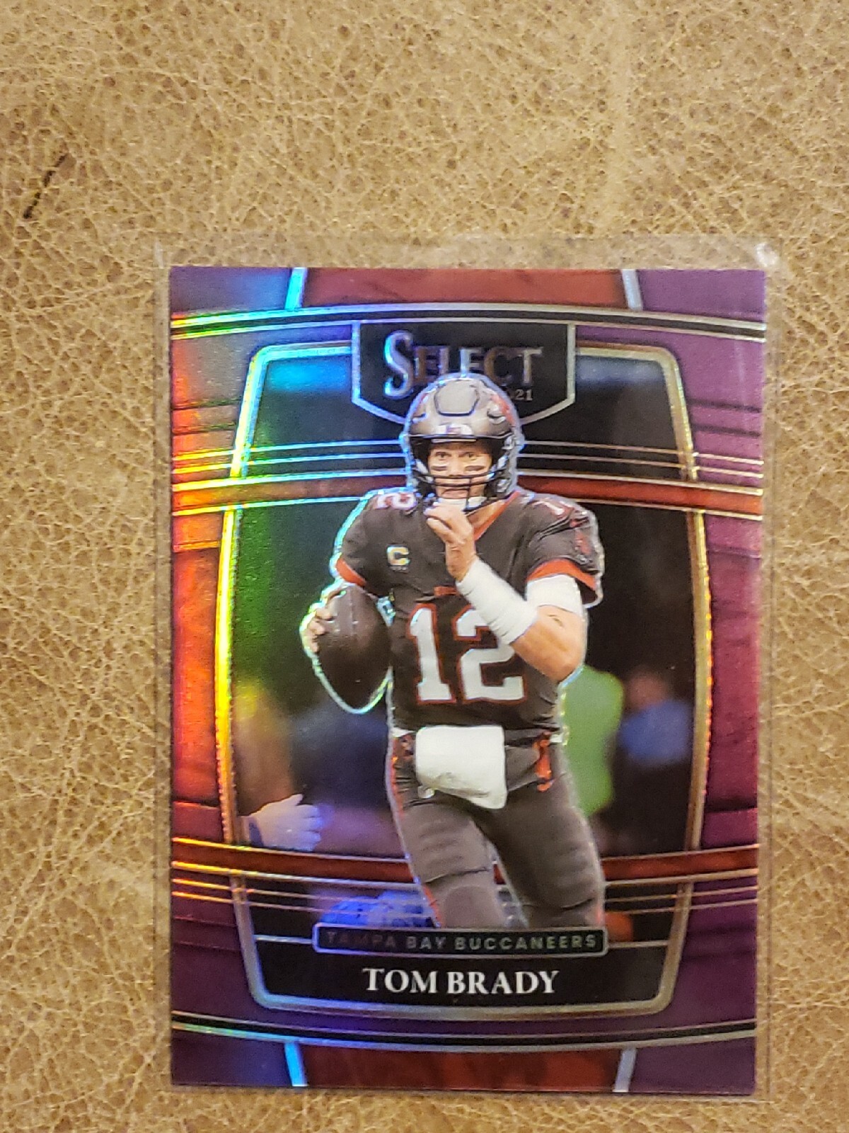 2021 Select Football Purple Prizm Concourse Level #1 Tom Brady 73/75
