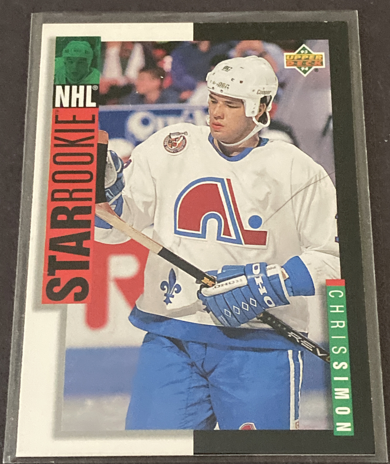 1993-94 Upper Deck Hockey #243 Chris Simon SR RC ~ Quebec Nordiques