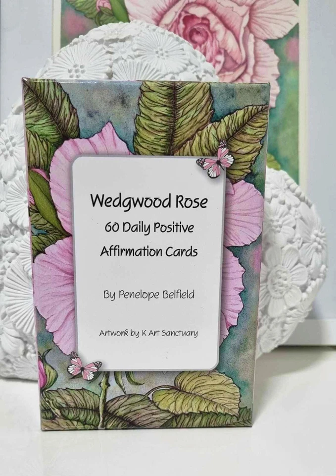 60 Affirmation Positive Affirmations Motivation Cards - Wedgwood Rose FREE POST — 第 2/4 张图片