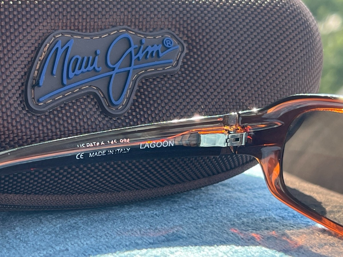 Maui Jim Lagoon Polarized MJ189-26 Sunglasses 6136 Maui Jim Lagoon MJ-189-02 Polarized Sunglasses Gloss Black  main image 3