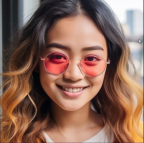 KIDS CHILD SIZE RED ROUND SUNGLASSES COLORED LENS GOLD FRAME HIPPIE CIRCLE UV400 - Picture 5 of 10